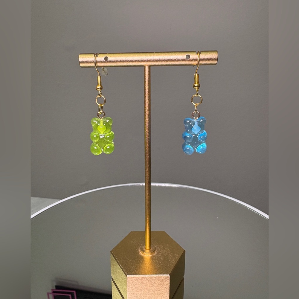 Handcrafted Gummy Bear Earrings NWT (Made by me!!)